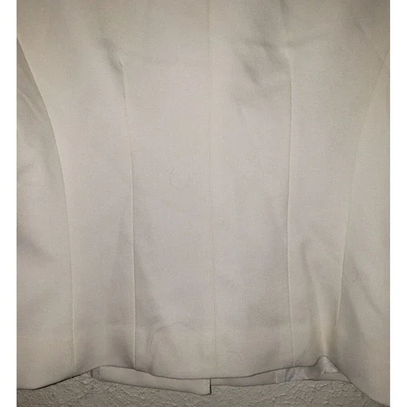 NWT Zara Sz S White Jacket Blazer Professional Career Casual Gold Buttons Lined - Picture 10 of 15
